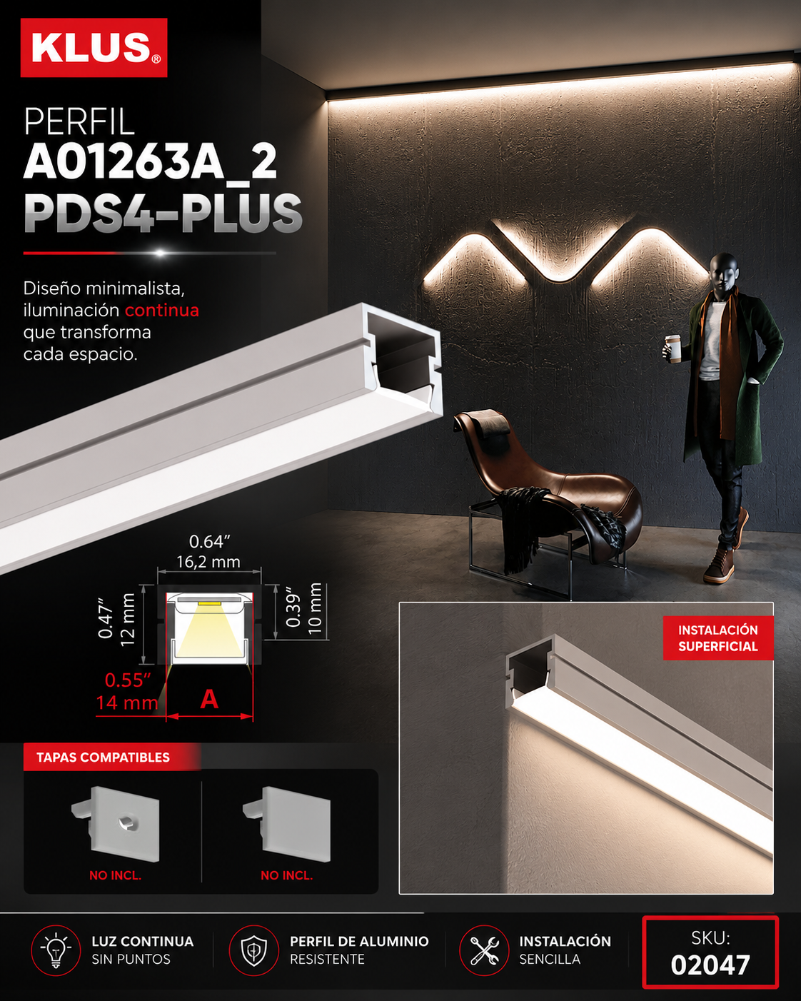 Perfil A01263A_2 PDS4-PLUS KLUS