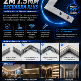 Conector 42716 90º ZM 1.5mm ESCUADRA KLUS
