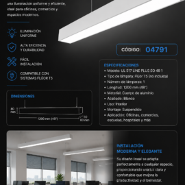 Lampara Flúor UL 517 Line Plus EO 48 1