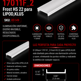 Difusor 17011F_2 Frost HS 22 para LIPOD, KLUS