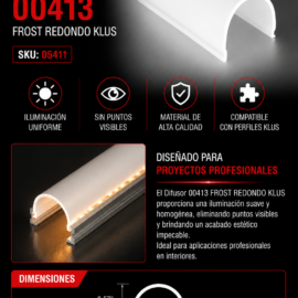 Difusor 00413 FROST REDONDO KLUS