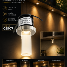 Empotrable Mini 2W 3000K L9910F-2 con Prisma EVOLIGHT