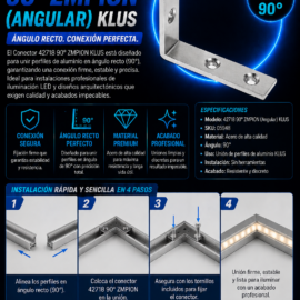 Conector 42718 90º ZMPION (Angular) KLUS