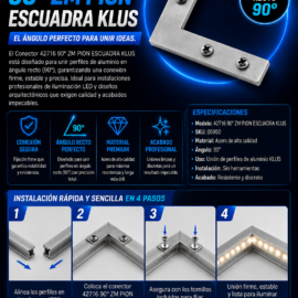 Conector 42716 90º ZM PION ESCUADRA KLUS