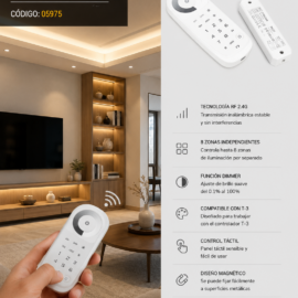 Control Remoto Dimmer T-1 LED para T-3 Capacidad de 8 Zonas LTECH
