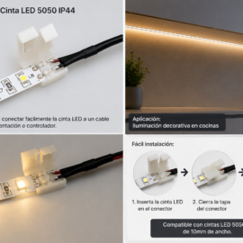Conector para Cinta LED 5050 IP44 1 Salida