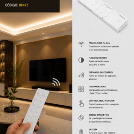 Control Remoto Dimmer F1 de 20 MT 2.4 GHZ LTECH