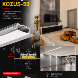 Perfil A00958N_2 KOZUS-50 KLUS