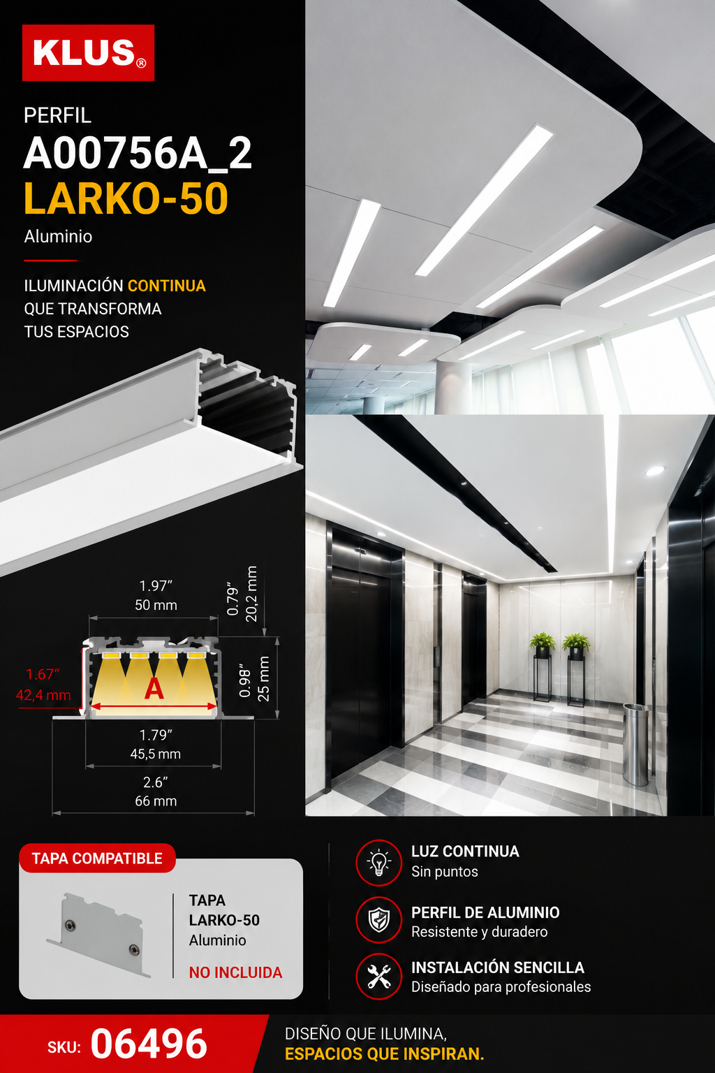 Perfil A00756A_2 LARKO-50 KLUS