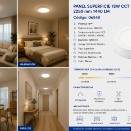 Panel Superficie 18W CCT 2250 mm 1440 LM B29720 ROOMLUX