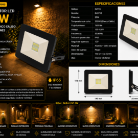 Reflector 20W 3000K SMD 100-130V B43718 ROOMLUX 1600 lm