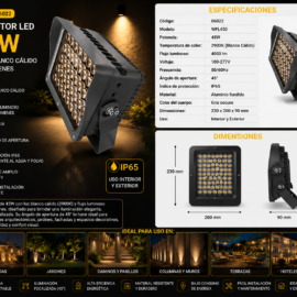 Reflector 45W 2900K 4050 LM 45º 100-277V WFL450