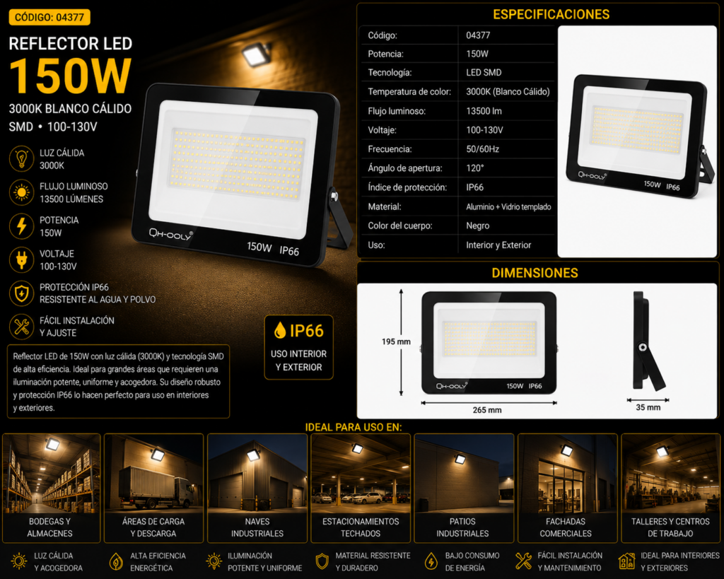 Reflector 150W 3000K SMD 00-130V ELE