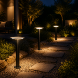 Baliza 3W 3000K B67394 Solar de 600 MM ROOMLUX