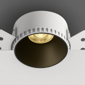 EMP. FIJA Ø CS60R GU-10 SIN BORDER (TRIMLESS) NEGRO