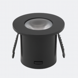 Emp. mini 1W LCG0610-1 BK 3000K negro Ø 30MM (35*29) 30° 100-240V 60 lm PC