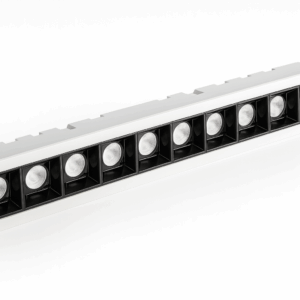 Emp. lineal 20W 3000K 280X37MM blanco/negro 30°85-265V recesada LZ-XD600