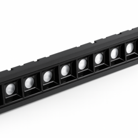 Empotrable lineal 20W 3000K 280X37MM negro 30°85-265V recesada LZ-XD600