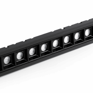 Emp. lineal 20W 3000K 280X37MM negro 30°85-265V recesada LZ-XD600