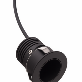 Emp. mini 3W 22mm 3000K negro recesada 100-265V (15 mm) LZ-MN5000