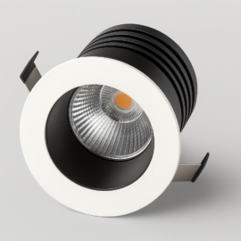 Emp. mini 3w 38 mm wh/bk recesada 3000K 100-265V LZ-MN5000