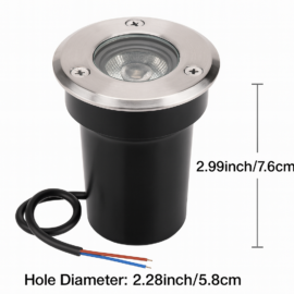 Empot. piso 1w LZ-DMD INOX 1W 24° 3000K 24V 65mm