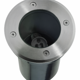 Empototrable de piso GU-10 HF-5021 INOX IP-65 cuerpo de aluminio