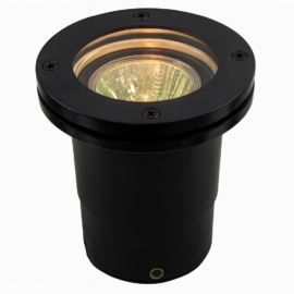 Empotrable de piso GU-10 JT-15604B-FG cuerpo de fibra de vidrio negro