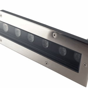 Empot. piso 5w 3000K BY-M6003 200X90mm 30º lineal 85-245V IP-65 450 lm jardin