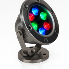 Lampara sumergible 6w IP-68 MULTICOLOR 12 V FH-SDD003 6X1 PARA FUENTES