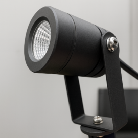 Lampara de jardín 5W JT-15165 43 mm * 73 mm C/PUYA 100-240V 38º 3000K NEGRO