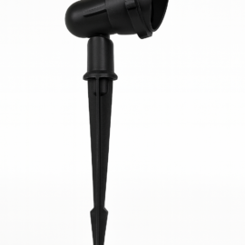 Lampara de jardin gu-10. JT-15125 BK proyector de jardín aluminio c/puya plástica color negro