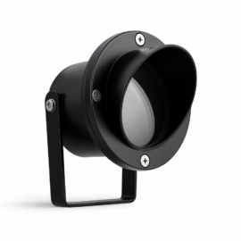 Lampara de jardín MR-16 JT-15701C-FG FIBRA BK D/SUPERF. IP-65 c/puya