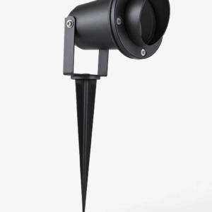 Lamp. reflector GU-10 LDC0350B-GU10 NEGRA para jardín IP-65 negra con puya