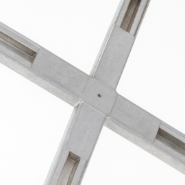 CONECTOR PARA RIEL CRUZ 2 LINEAS (DOS FASES) NEGRO