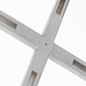 CONECTOR PARA RIEL CRUZ 2 LINEAS (DOS FASES) NEGRO