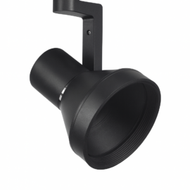 Foco riel E-27 TG08 DOS FASES PAR-30 negro Acero 113 x 250 mm