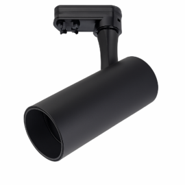 Foco riel GU-10 BY-G1207 NEGRA 2 LINEAS 110*55 aluminio