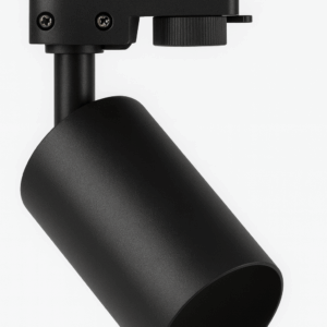 Foco riel GU-10 TG-20 BK dos fases negro AL+PC 55X145 mm
