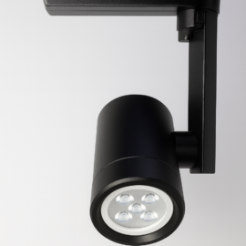 Lampara riel 6w 2700K gris 12V 2 contactos DPL-101