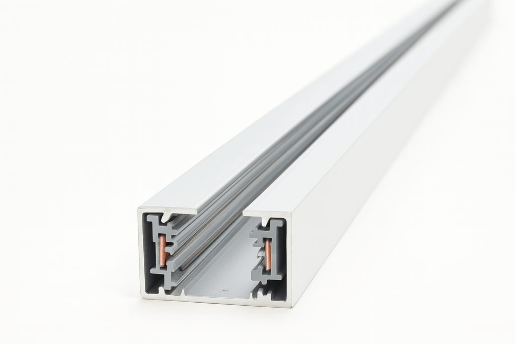 Riel 1.5 Mts T2115D WH 2 contac. BLANCO PARA LAMPARAS DE RIEL METALICO