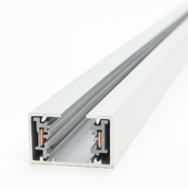 Riel 1.5 Mts T2115D WH 2 contac. BLANCO PARA LAMPARAS DE RIEL METALICO