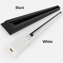 Riel 1MT. 2 CONECT. NEGRO DJT0237 METALICO