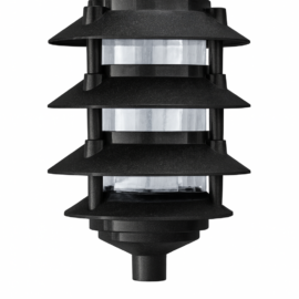 Lampara de JARDIN PAGODA 3T E-2LAMP. JARDIN PAGODA 4T E-27 JT-15224 BK NEGRO FIBRA E-27 1/2 NPT CON NIPLE DE 1FT Y 7 JT-15301A BN M