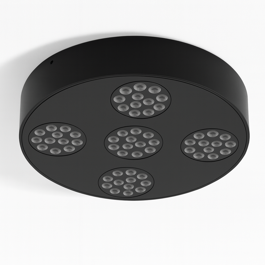 Lámpara superficie 30w 4100K BY-X103 Negra ultrafina 300x39mm 100-245v 60hz negro plano 36º