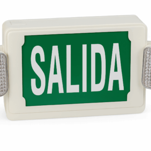 Lamp. EMERGENCIA SM120 LED 2x3w COMBO SALIDA VERDE 9.6v 85-265V 3.7 batería