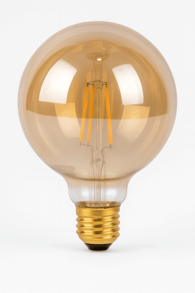 Bombillo 2200k E-27 VINTAGE 6W G95 ambar RETRO LAMP. 110V-130V B70161