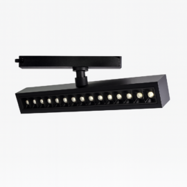 Foco riel 220 mm 12 w basculante recesada led 4100k 24º, magnético 48v DC