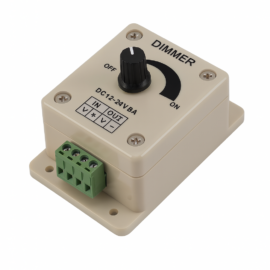 Dimmer 96w 8A manual 12-24V LED switch monocromático (atenuador)
