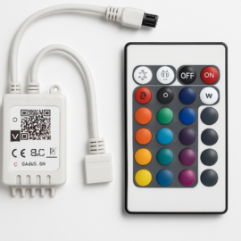 Control remoto RGB WIFI 100w DC5-28V 6A 24 botones P/CINTA RGB